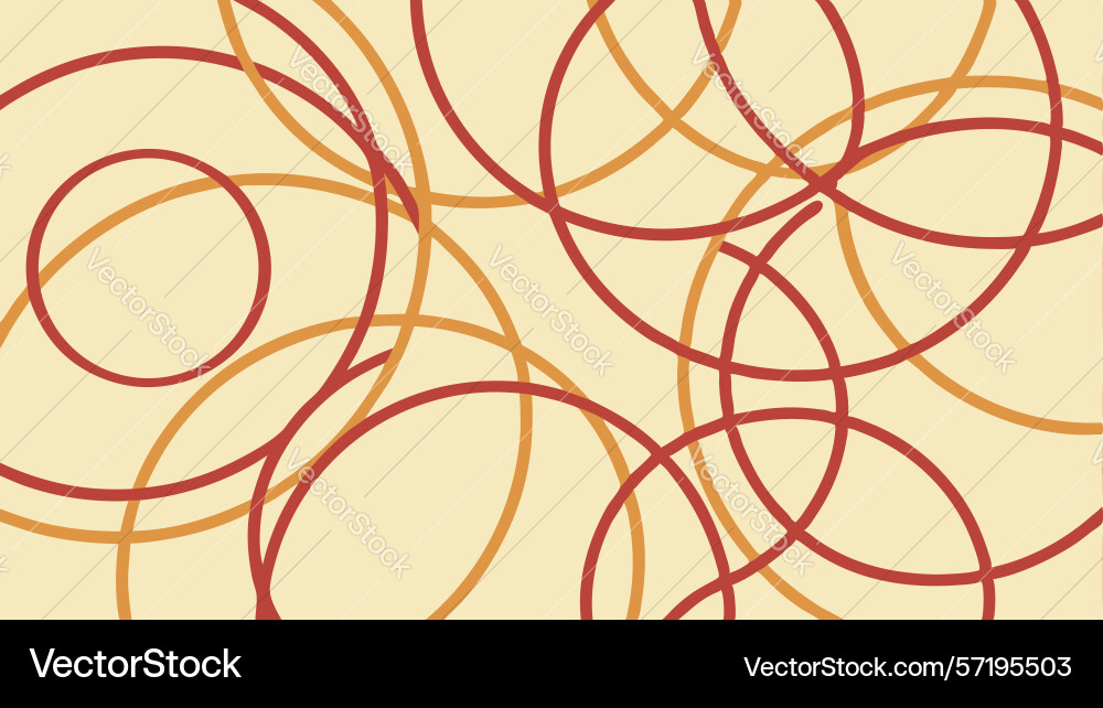 Abstract intersecting circles pattern fluid Vector Image