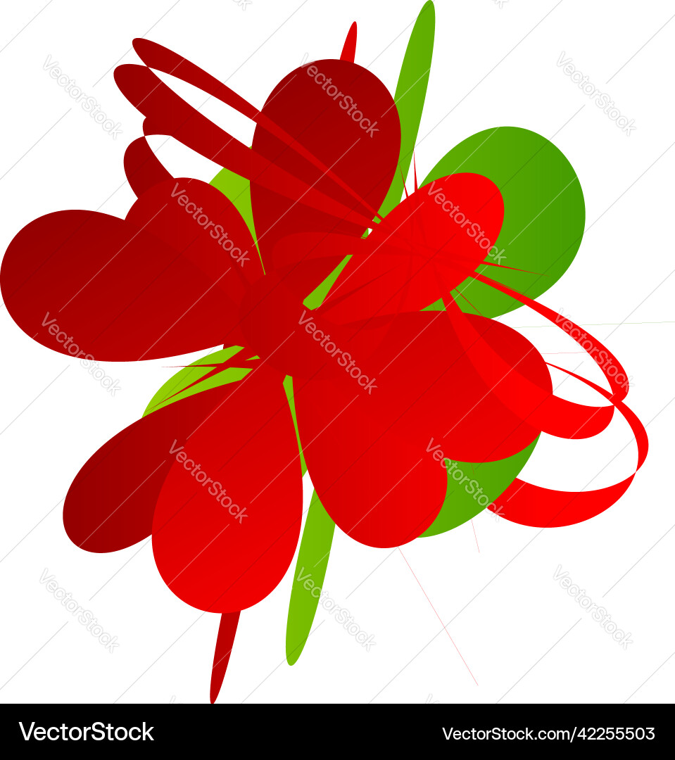Abstract random geometric shape non figural Vector Image