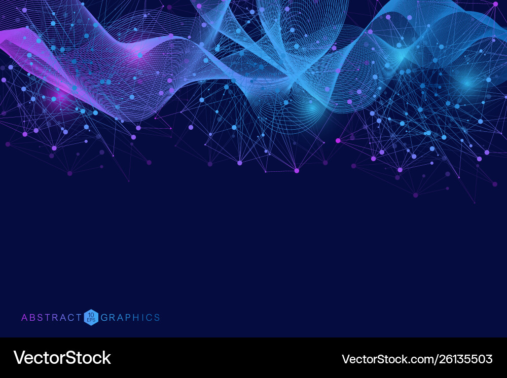 Big data visualization background modern Big data visualization background modern Vector Image