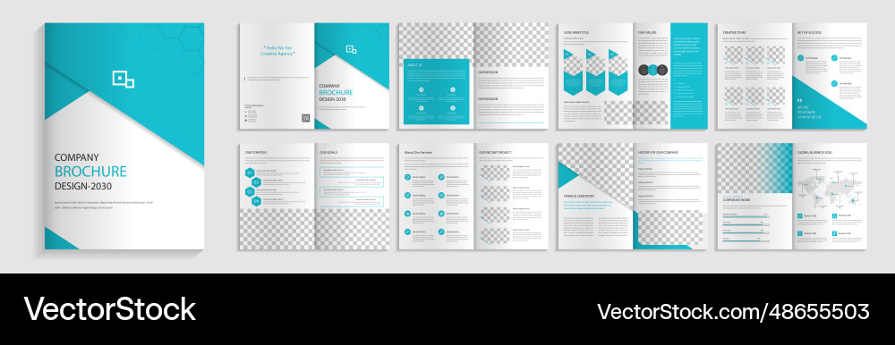 Corporate business solution booklet Corporate business solution booklet vector image