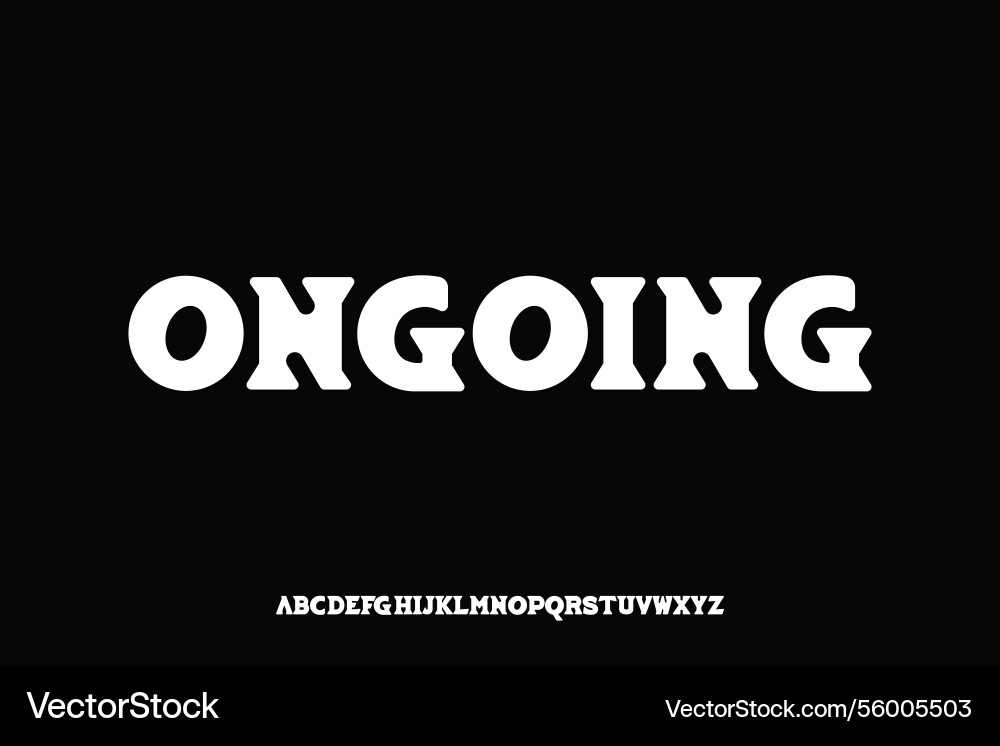 Display alphabet font design suitable Display alphabet font design suitable vector image