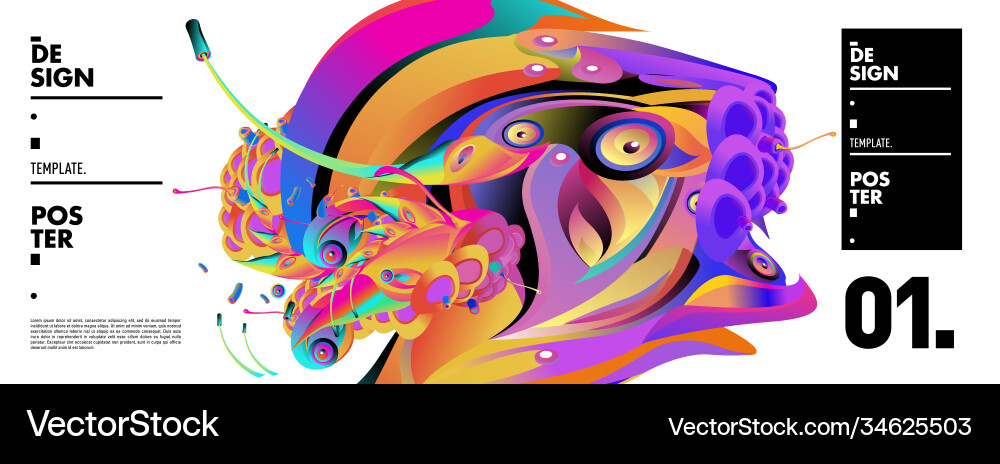 Landing page background template with colorful Landing page background template with colorful Vector Image