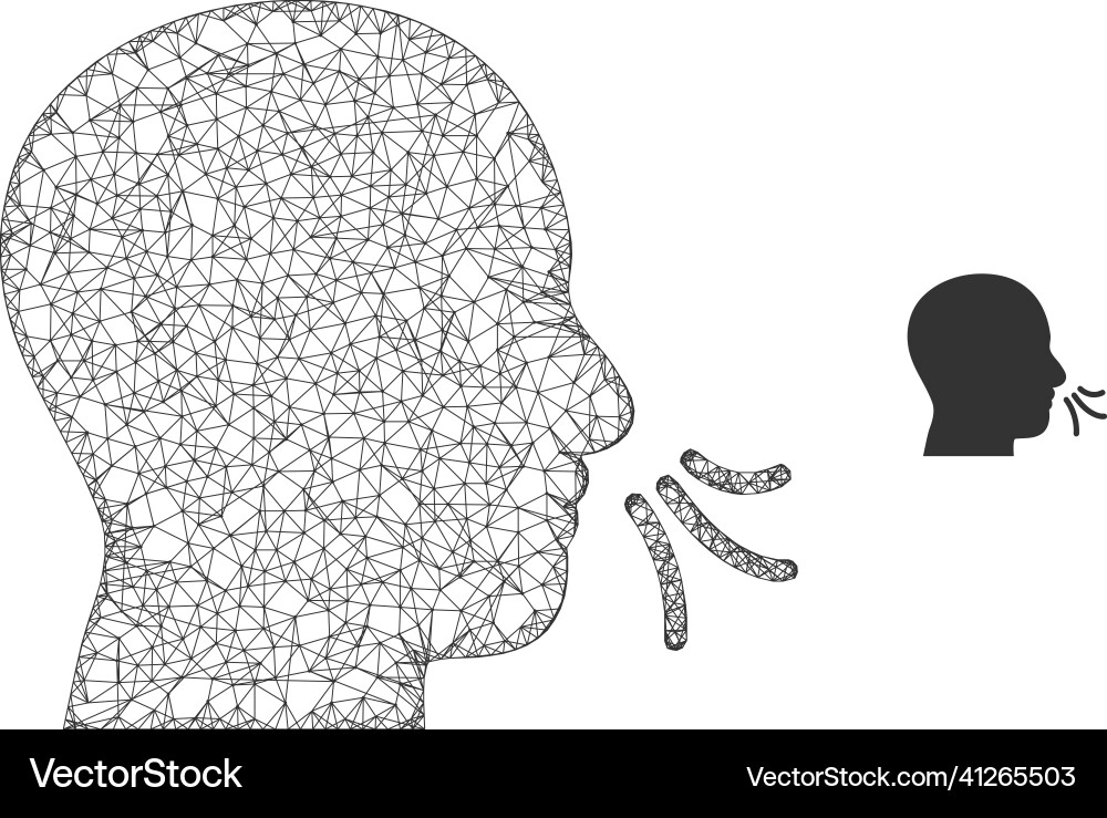 Linear mesh sniff icon Vector Image