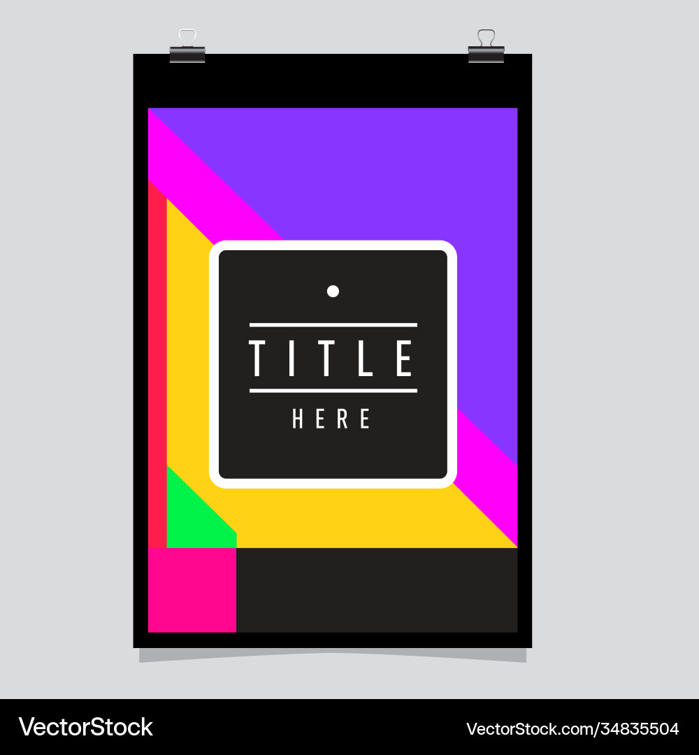 Abstract colorful geometric pattern background Vector Image