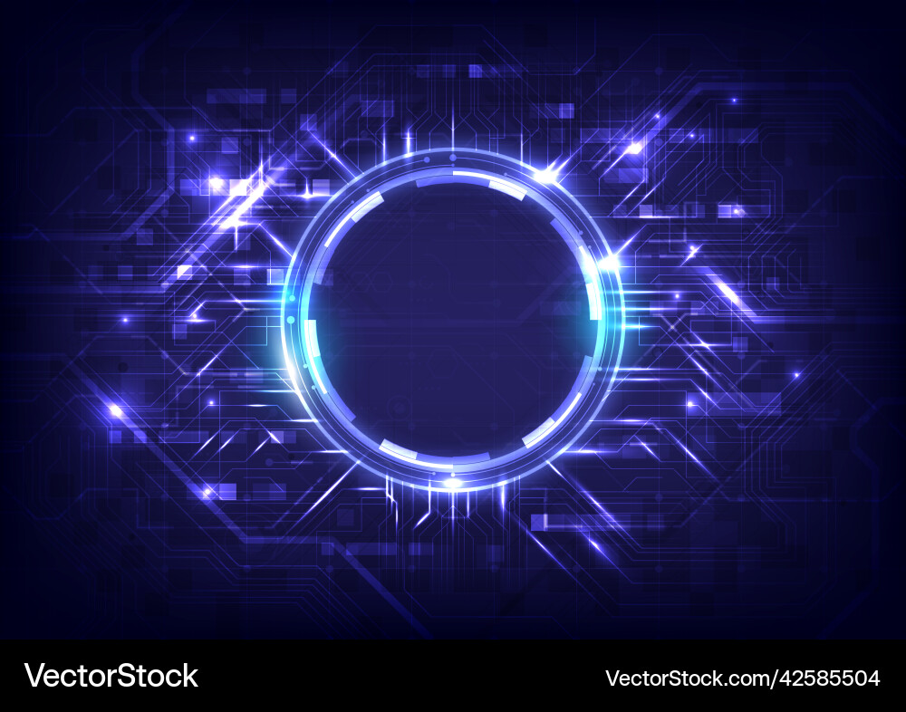Abstract hi-tech background virtual reality high Vector Image
