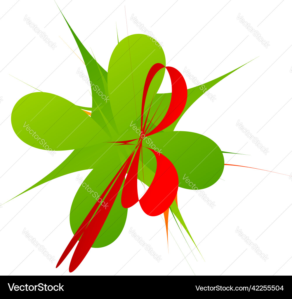 Abstract random geometric shape non figural Vector Image