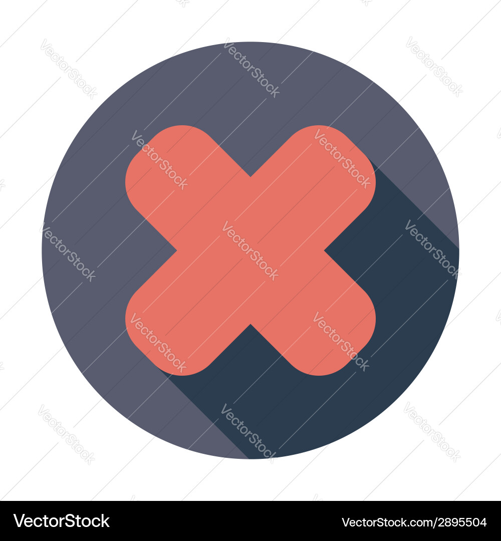 Delete button Vector Image