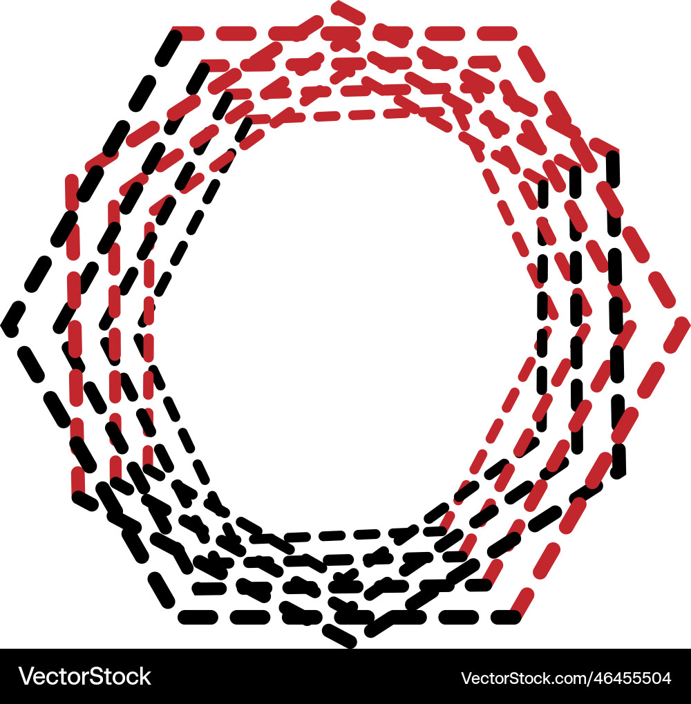 Dynamic hexagon shape Vector Image