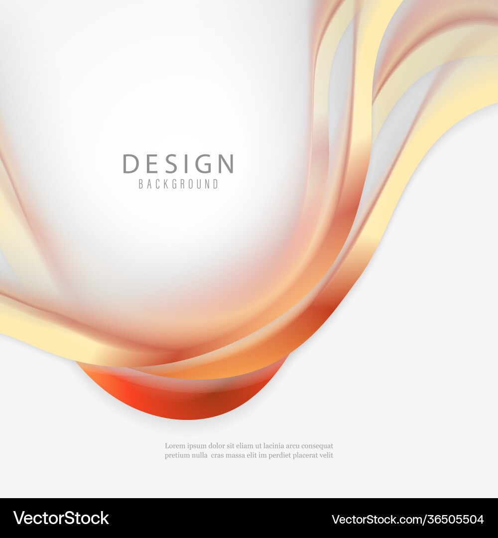 Green abstract wave background flow Vector Image