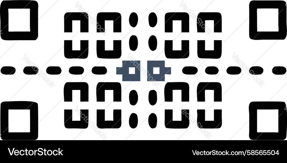 QR Code Timer Access Vector Image