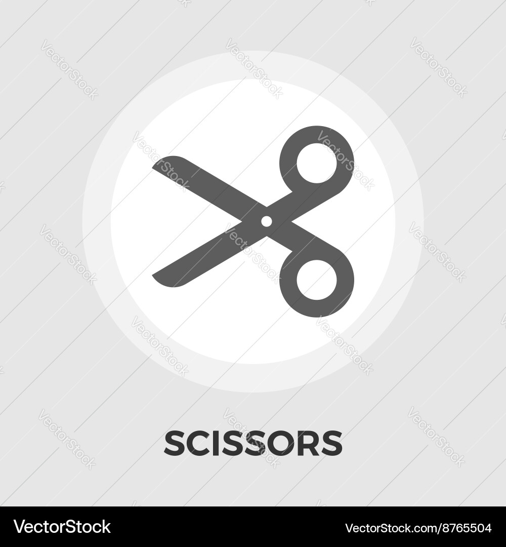 Scissors Icon - Sharp Cutting Tool Vector Image