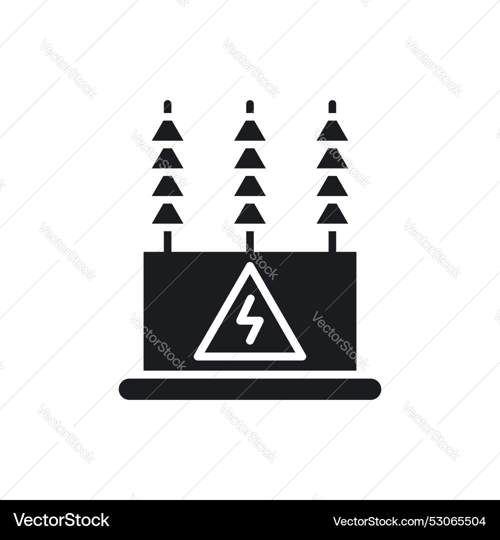 Transformer icon isolated on white background Vector Image