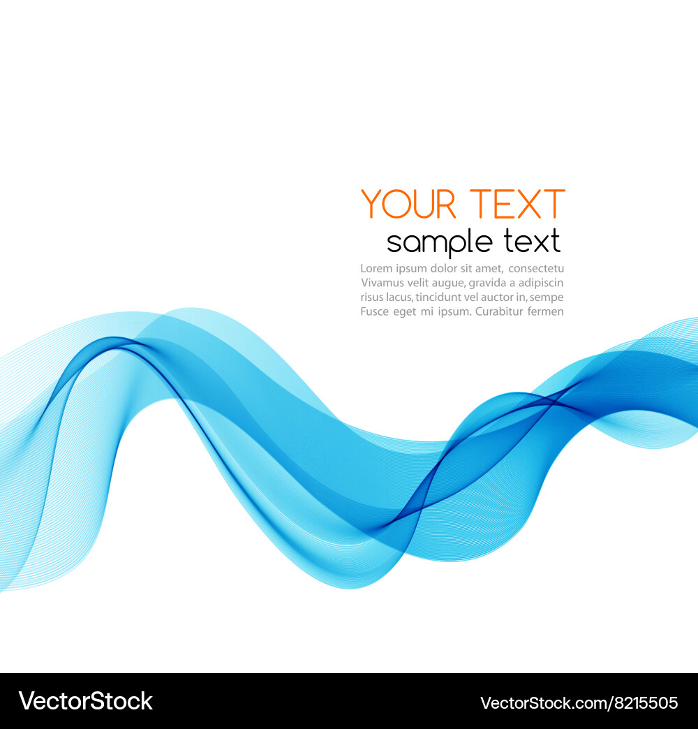 Abstract color wave design element vector image