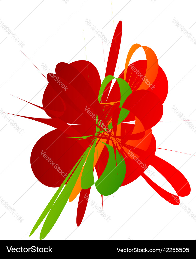 Abstract random geometric shape non figural Vector Image