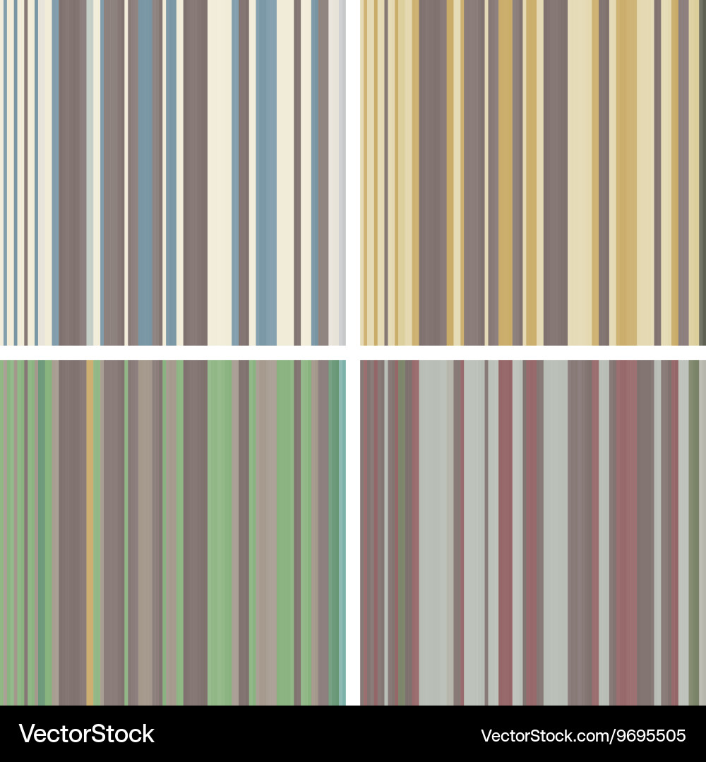 Abstract Striped Pattern Set vector image