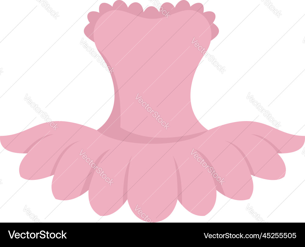 Ballett Kleid Ikone flach Ballerina Tänzer Ballett Kleid Ikone flach Ballerina Tänzer vektorbild