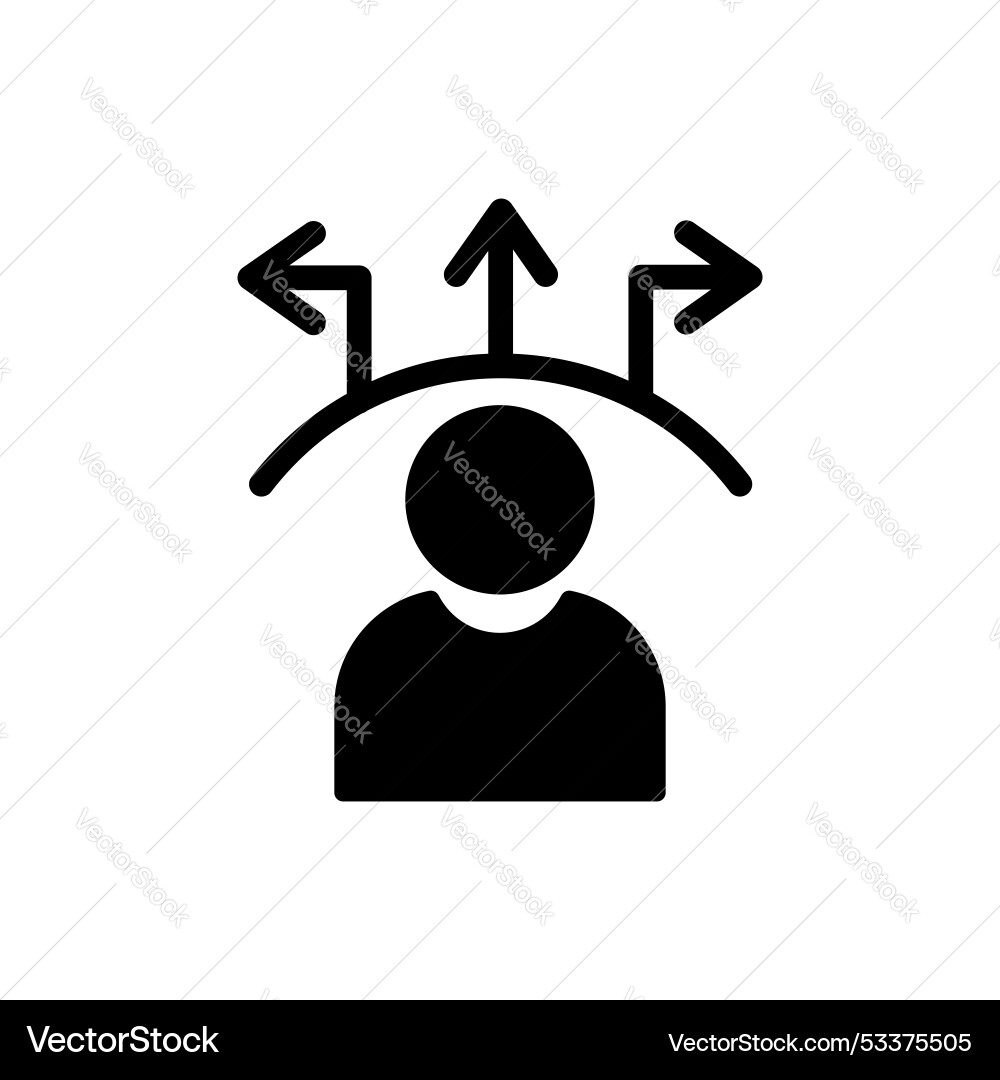 Decision icon set conclsusion commitment Vector Image