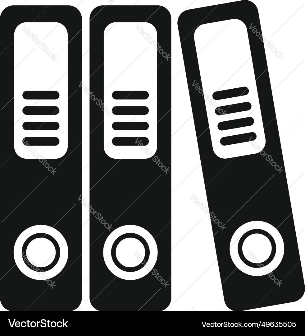Folder stack icon simple balance Folder stack icon simple balance vector image