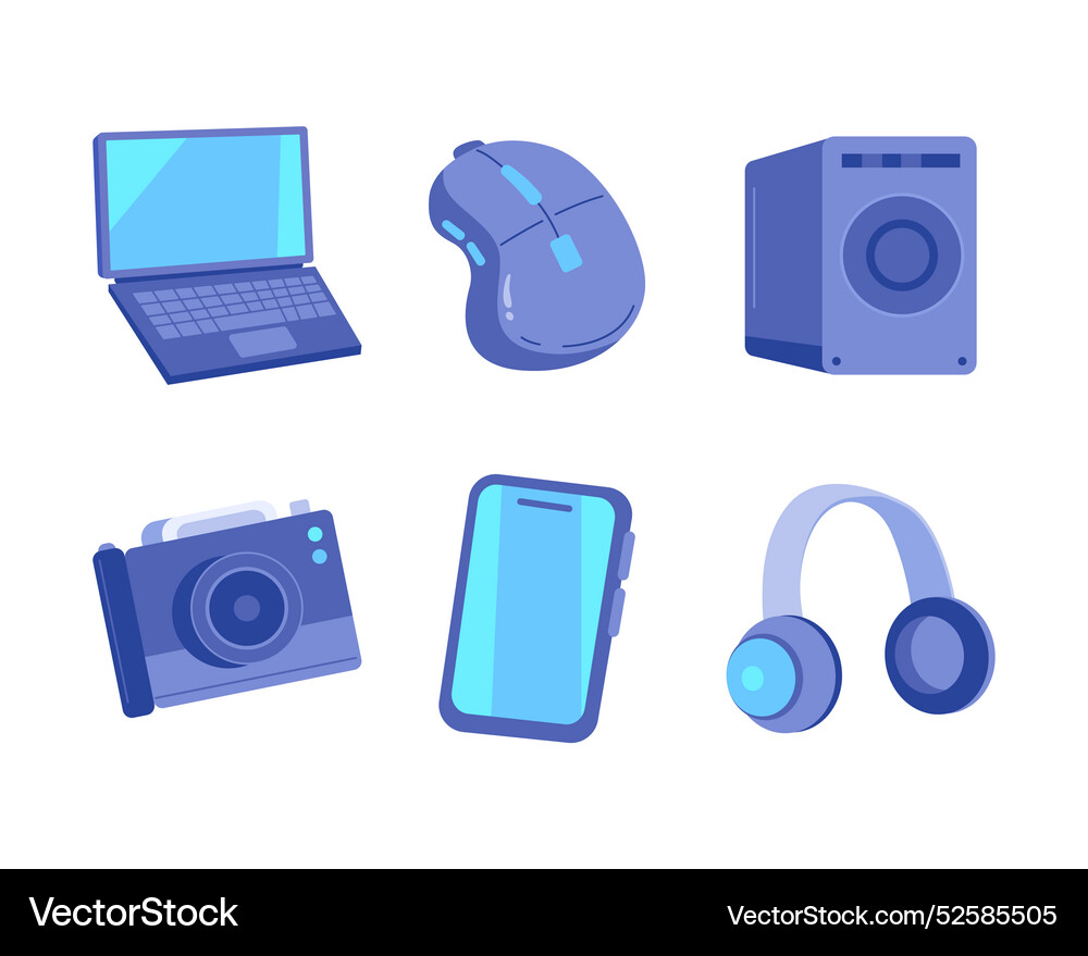 Technology devices element Technology devices element vector image