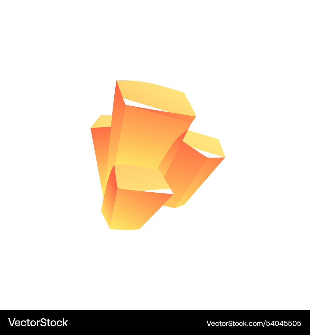 With the image of a block shiny yellow With the image of a block shiny yellow Vector Image
