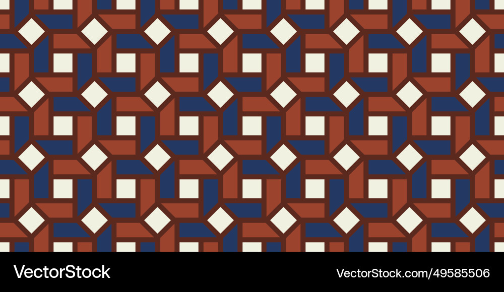 Abstract geometric seamless pattern elegant color vector image