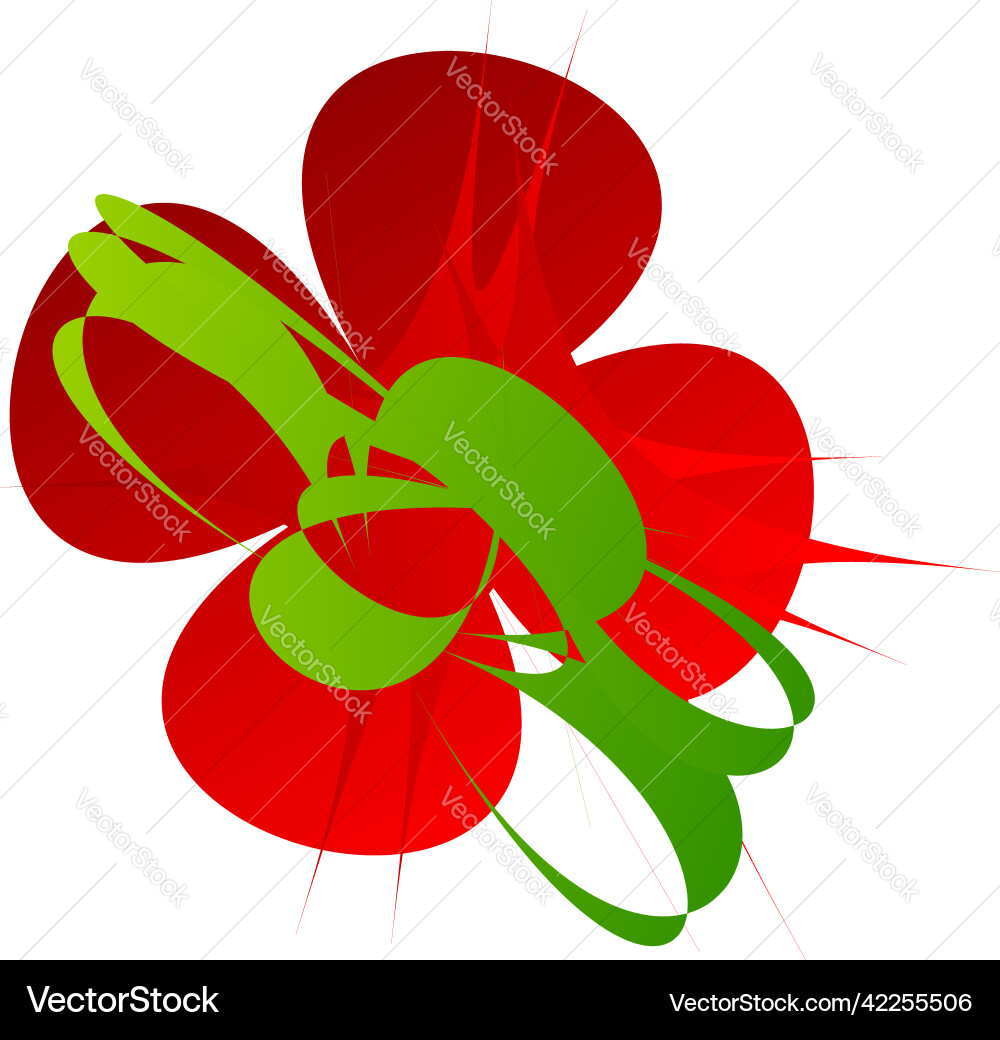 Abstract random geometric shape non figural Vector Image
