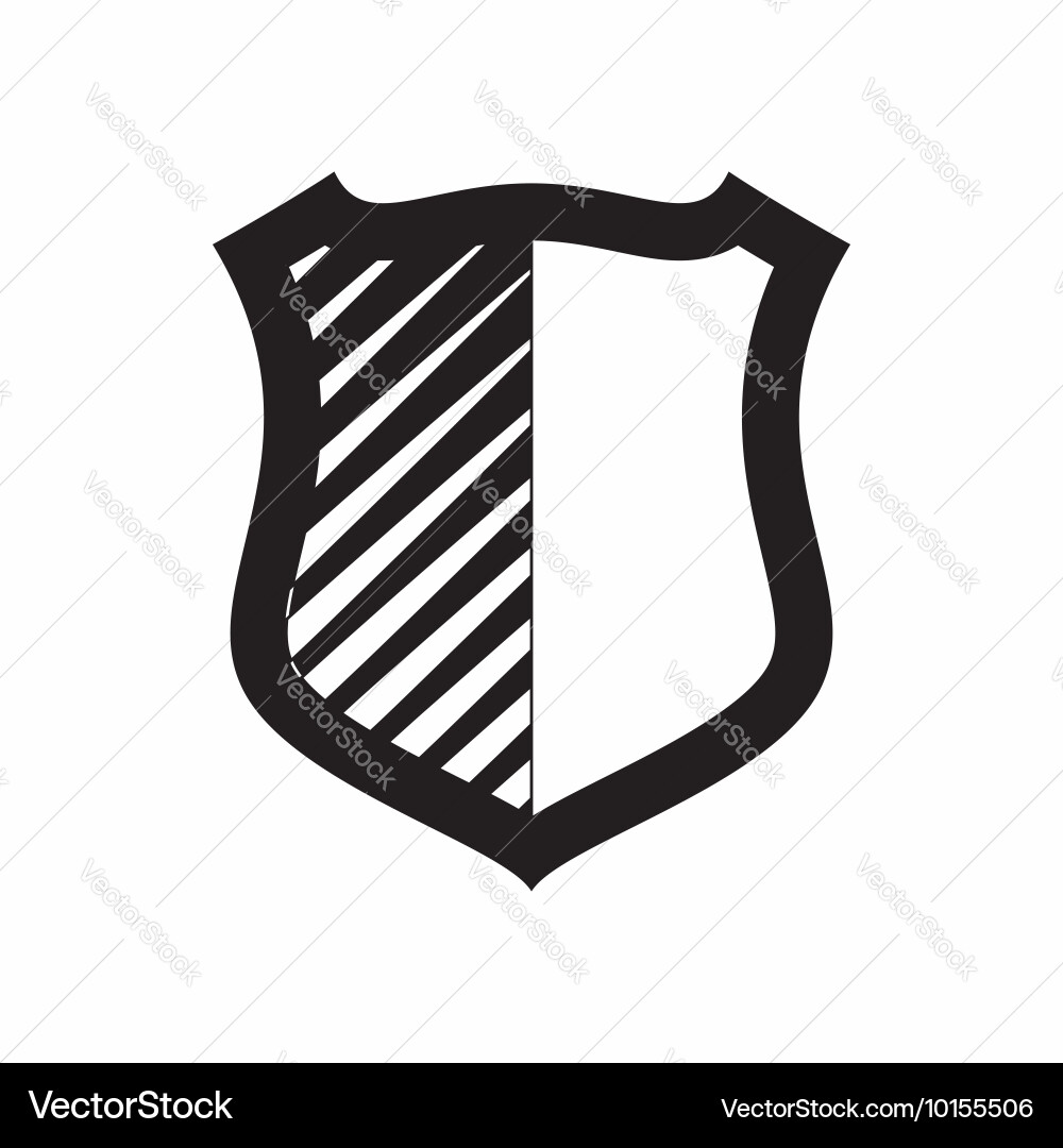 Army shield icon simple style vector image