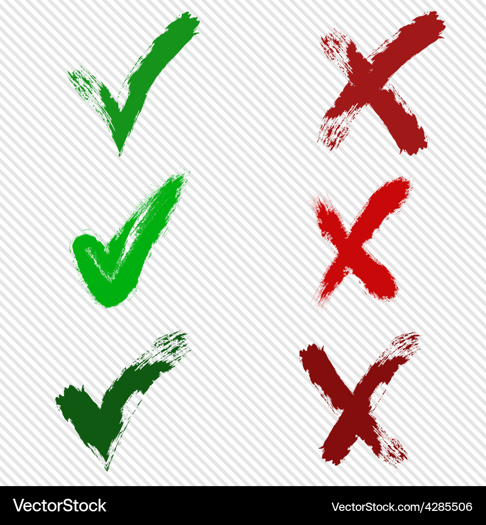 Check marks Vector Image