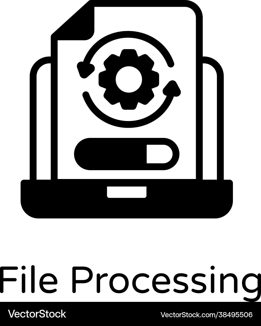 File processing Vector Image