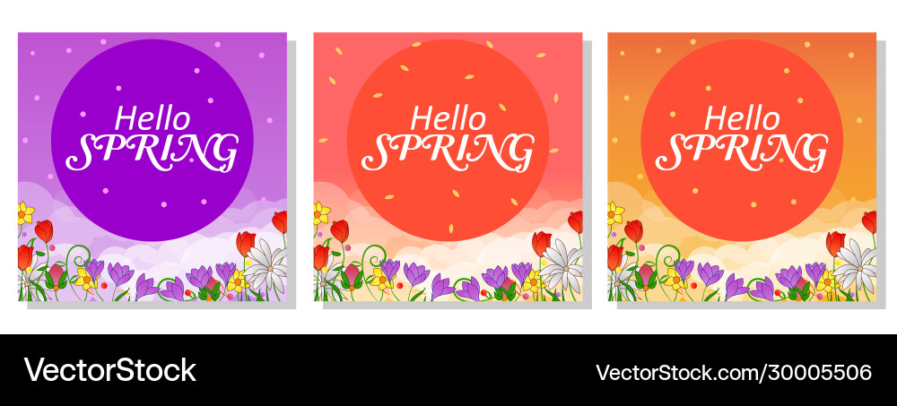 Hello spring Hello spring Vector Image