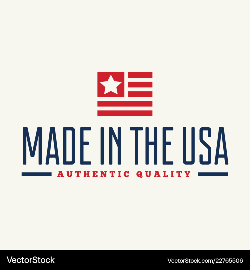 Made in USA Label Badge Sign Vector Image