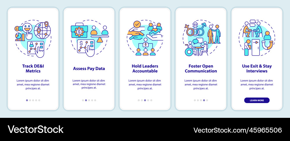 Making dei efforts effective practices onboarding Making dei efforts effective practices onboarding Vector Image