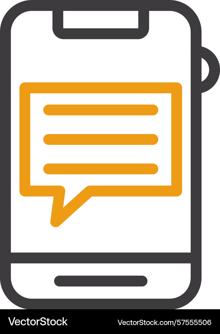 Message two color icon Vector Image