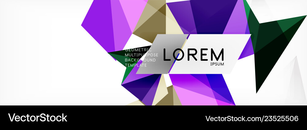 Mosaic triangular low poly style abstract Mosaic triangular low poly style abstract Vector Image