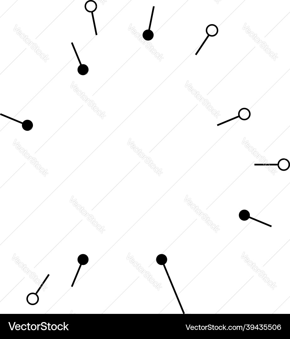Radial radiating lines with nodes nodal points Vector Image