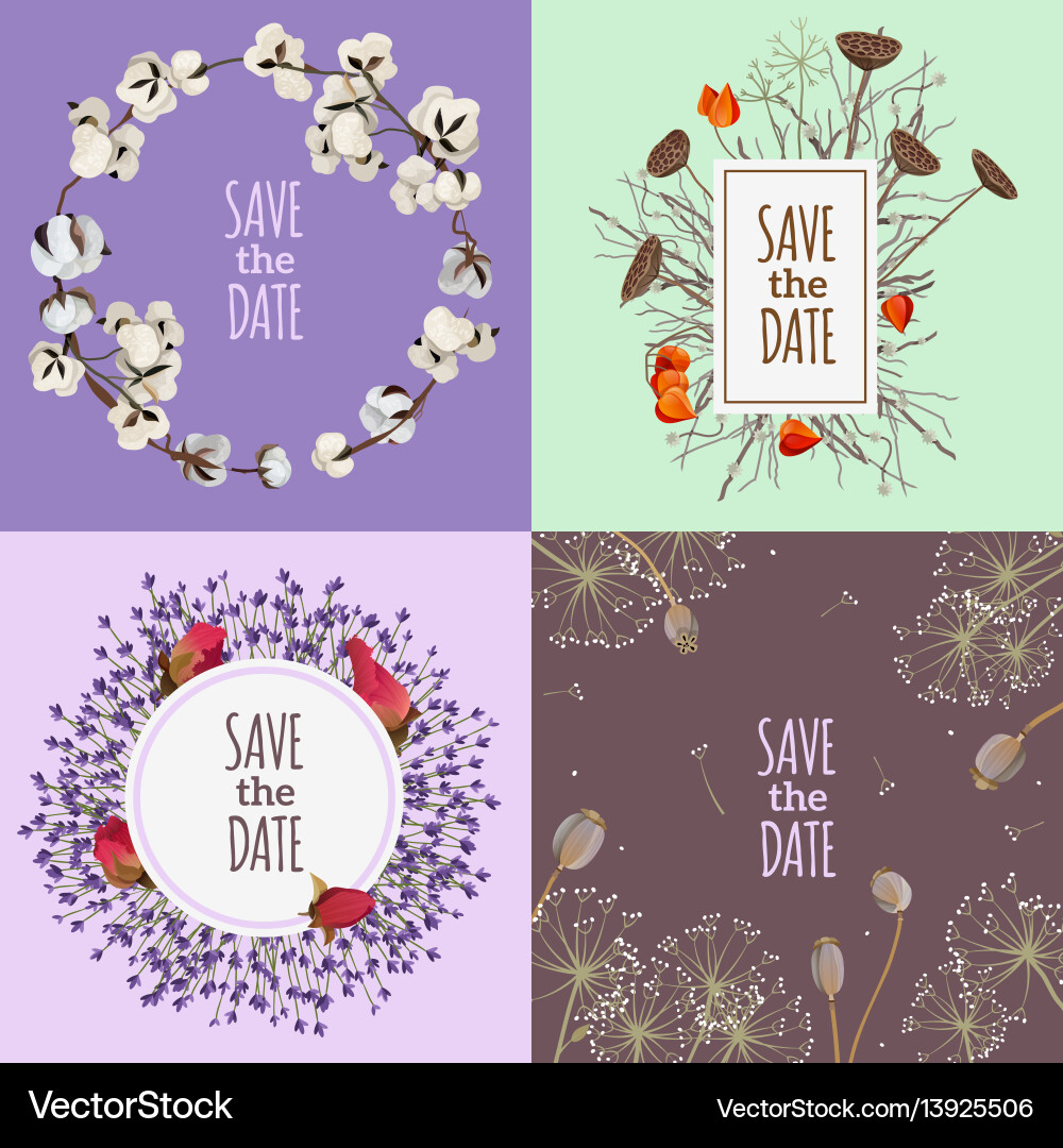 Save the date 2x2 design concept Save the date 2x2 design concept vector image