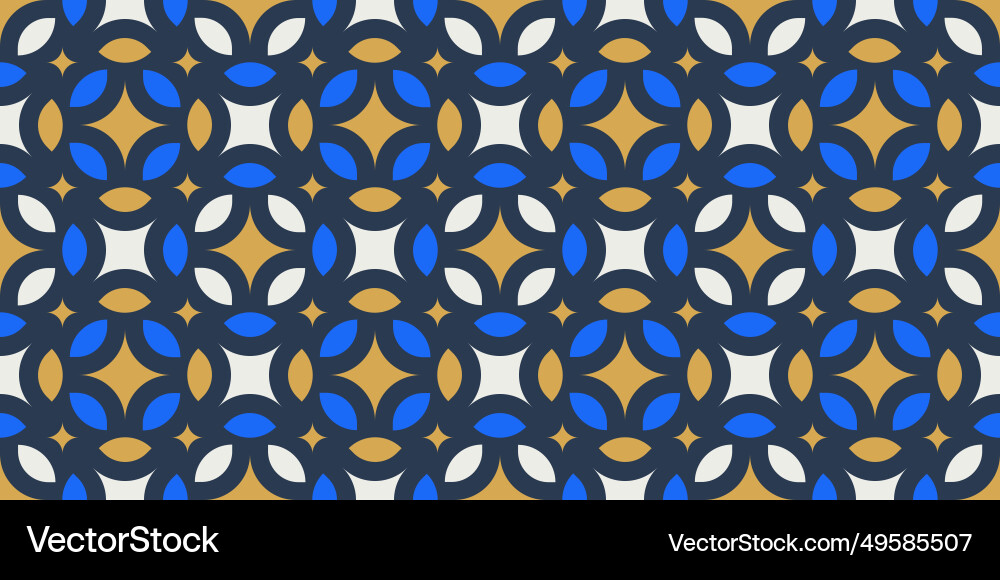 Abstract geometric seamless pattern elegant color Vector Image