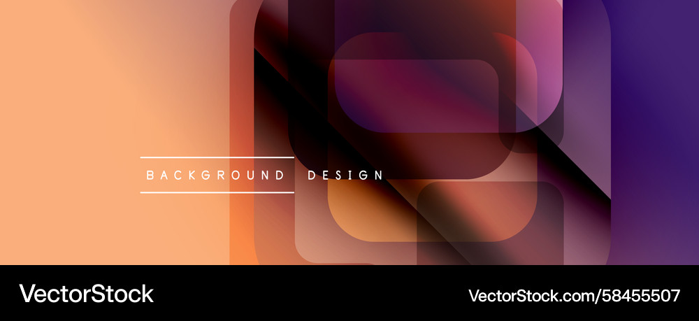 Abstract geometric shapes overlap creating Vector Image