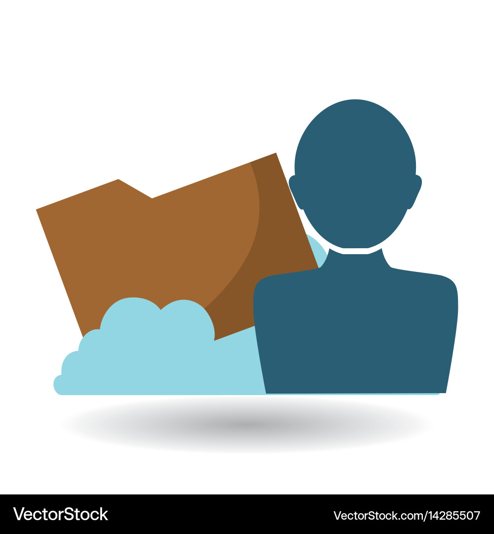 Cloud computing design media icon isolated Vector Image