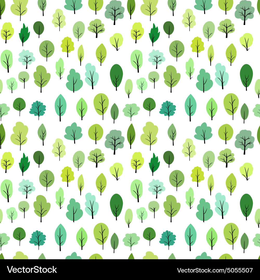 Colorful Tree Pattern vector image