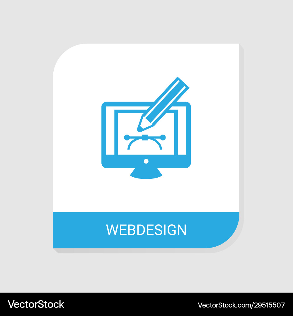 Editable filled webdesign icon from search engine Vector Image