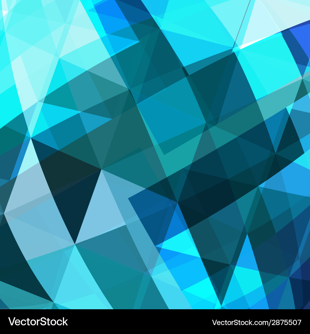 Geometric Blue Triangle Pattern Vector Image