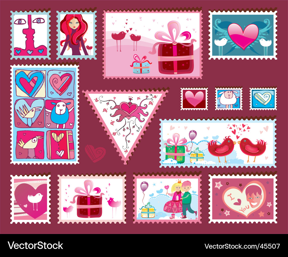 Valentine's Day Elements Vector Image