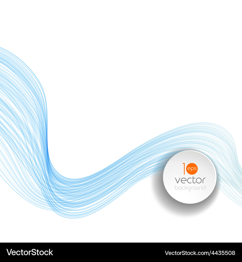 Abstract curved lines background template Vector Image