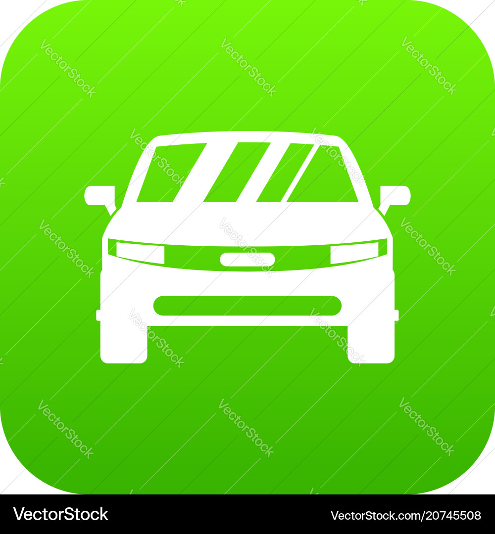 Auto-Ikone digital grün Auto-Ikone digital grün vektorbild