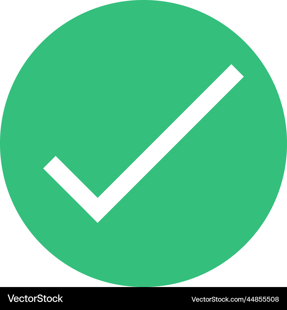 Check mark button Check mark button Vector Image