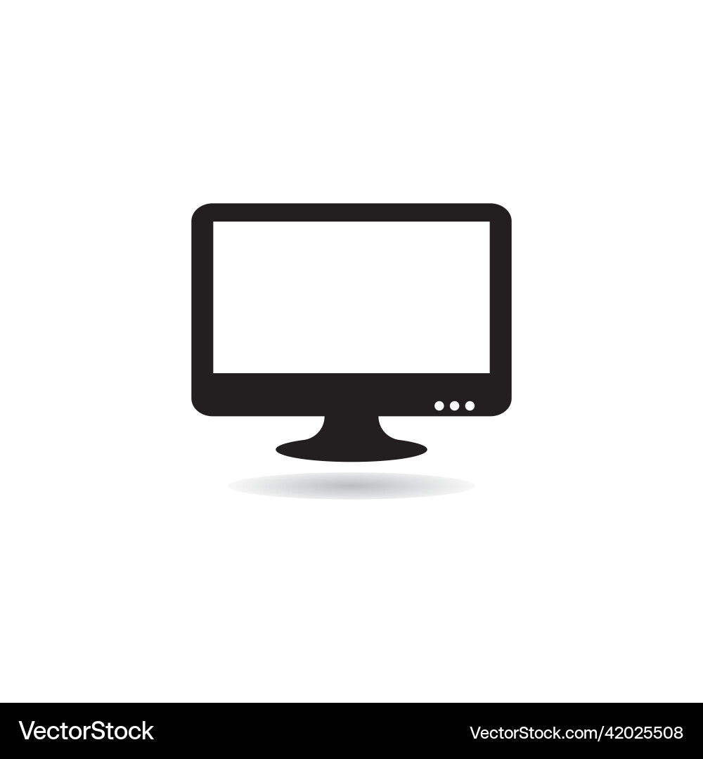 Monitor computer icon Vector Image