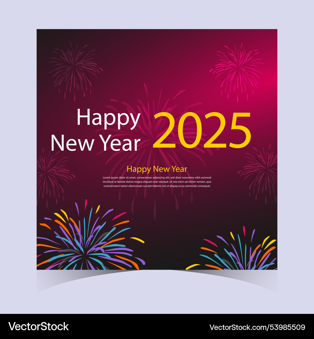 2025 happy new year web banner design Royalty Free Vector