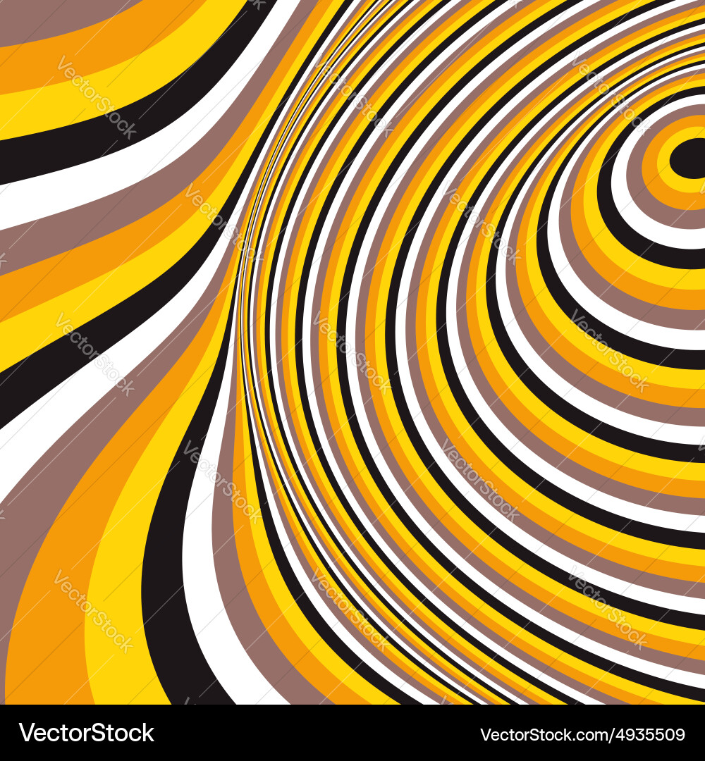 Abstract swirl background pattern with optical Vector Image