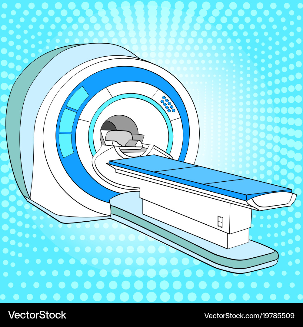 Ct-Scanner Computertomographie mri Vektorbild